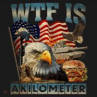 Wtf Is A Kilometer Eagle Badge American Burger 4th Of July Visor thumb 3