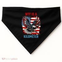 Wtf Is A Kilometer Eagle Badge American Flag USA-Made Doggie Bandana thumb 0