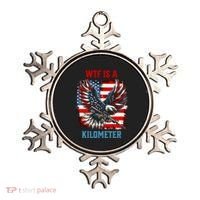 Wtf Is A Kilometer Eagle Badge American Flag Ornament thumb 0