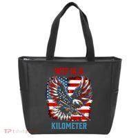 Wtf Is A Kilometer Eagle Badge American Flag Tote Bag thumb 0
