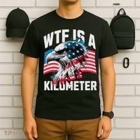 Wtf Is A Kilometer Eagle Badge American Vintage Humor T-Shirt thumb 6