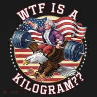 Wtf Is A Kilogram Funny 4th Of July Patriotic Eagle Usa Women's Hoodie thumb 2