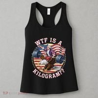 Wtf Is A Kilogram Funny 4th Of July Patriotic Eagle Usa Women's Tank Top thumb 3