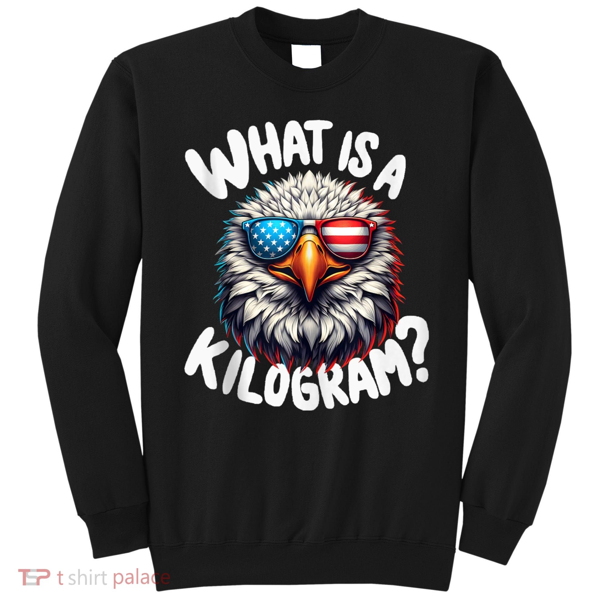 Wtf Is A Kilogram? Funny 4th Of July Patriotic Eagle Usa Sweatshirt