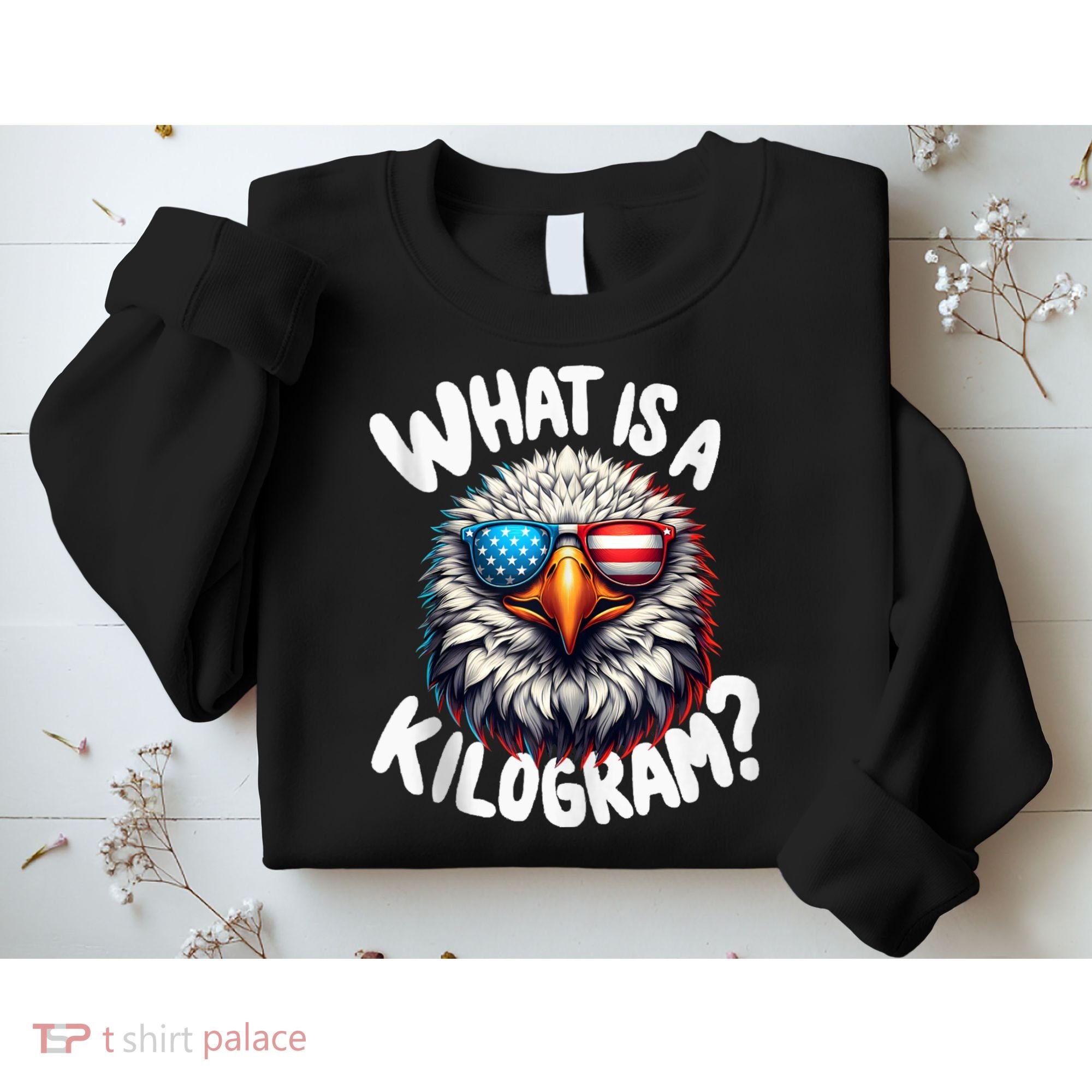 Wtf Is A Kilogram? Funny 4th Of July Patriotic Eagle Usa Sweatshirt