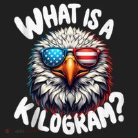 Wtf Is A Kilogram? Funny 4th Of July Patriotic Eagle Usa Beanie thumb 2