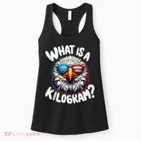 Wtf Is A Kilogram? Funny 4th Of July Patriotic Eagle Usa Women's Tank Top thumb 0