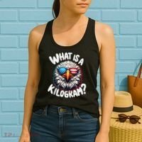 Wtf Is A Kilogram? Funny 4th Of July Patriotic Eagle Usa Women's Tank Top thumb 2