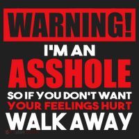 Warning Im An Asshole So Walk Away Funny AntiSocial Attire Hat thumb 2