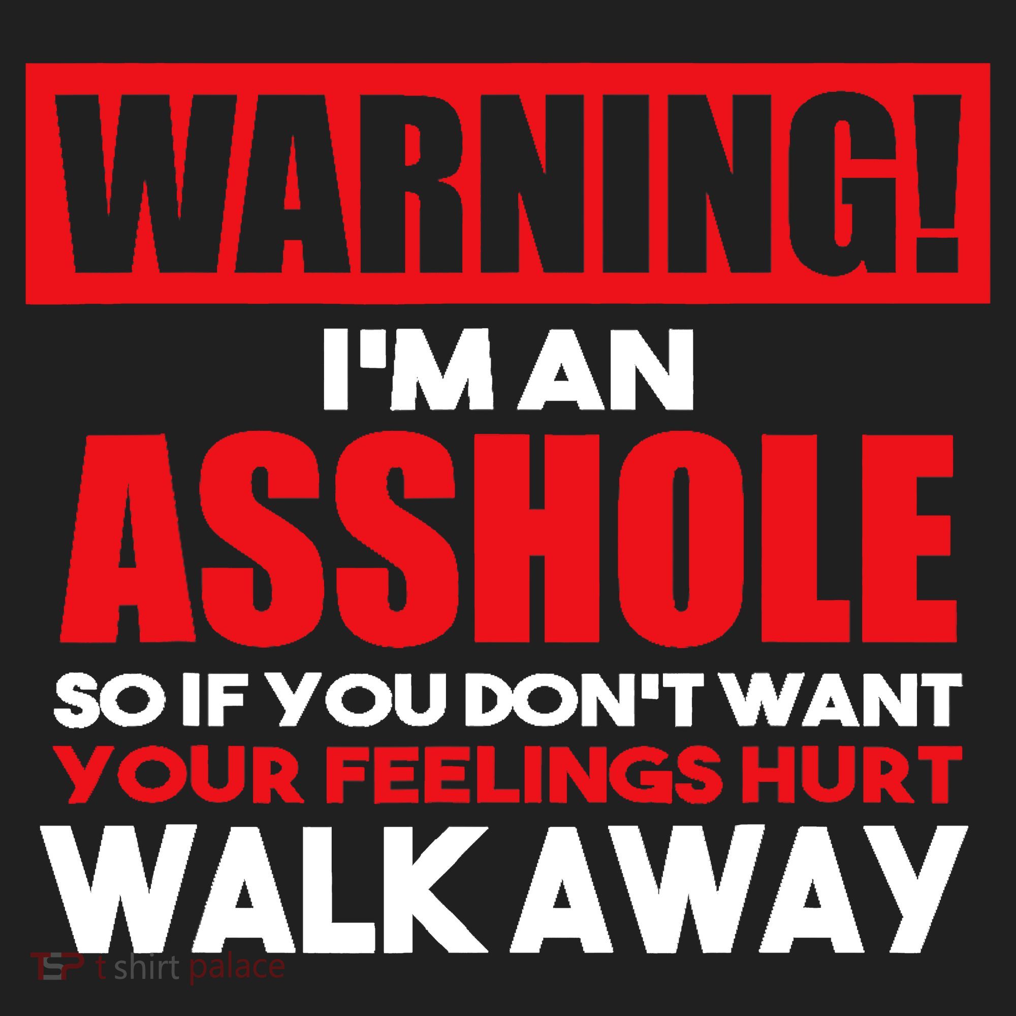 Warning Im An Asshole So Walk Away Funny AntiSocial Attire Hat