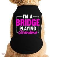 Womens I'm A Bridge Playing Grandma Bridge Card Game Doggie Tank thumb 0