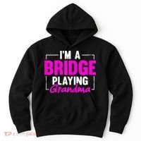 Womens I'm A Bridge Playing Grandma Bridge Card Game Hoodie thumb 0