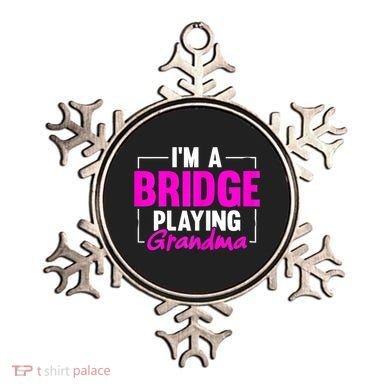 Womens I'm A Bridge Playing Grandma Bridge Card Game Ornament