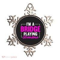 Womens I'm A Bridge Playing Grandma Bridge Card Game Ornament thumb 0