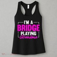 Womens I'm A Bridge Playing Grandma Bridge Card Game Women's Tank Top thumb 3