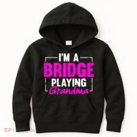 Womens I'm A Bridge Playing Grandma Bridge Card Game Kids Hoodie thumb 0