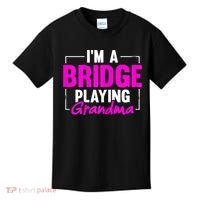 Womens I'm A Bridge Playing Grandma Bridge Card Game Kids T-Shirt thumb 0