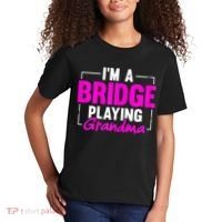 Womens I'm A Bridge Playing Grandma Bridge Card Game Kids T-Shirt thumb 2