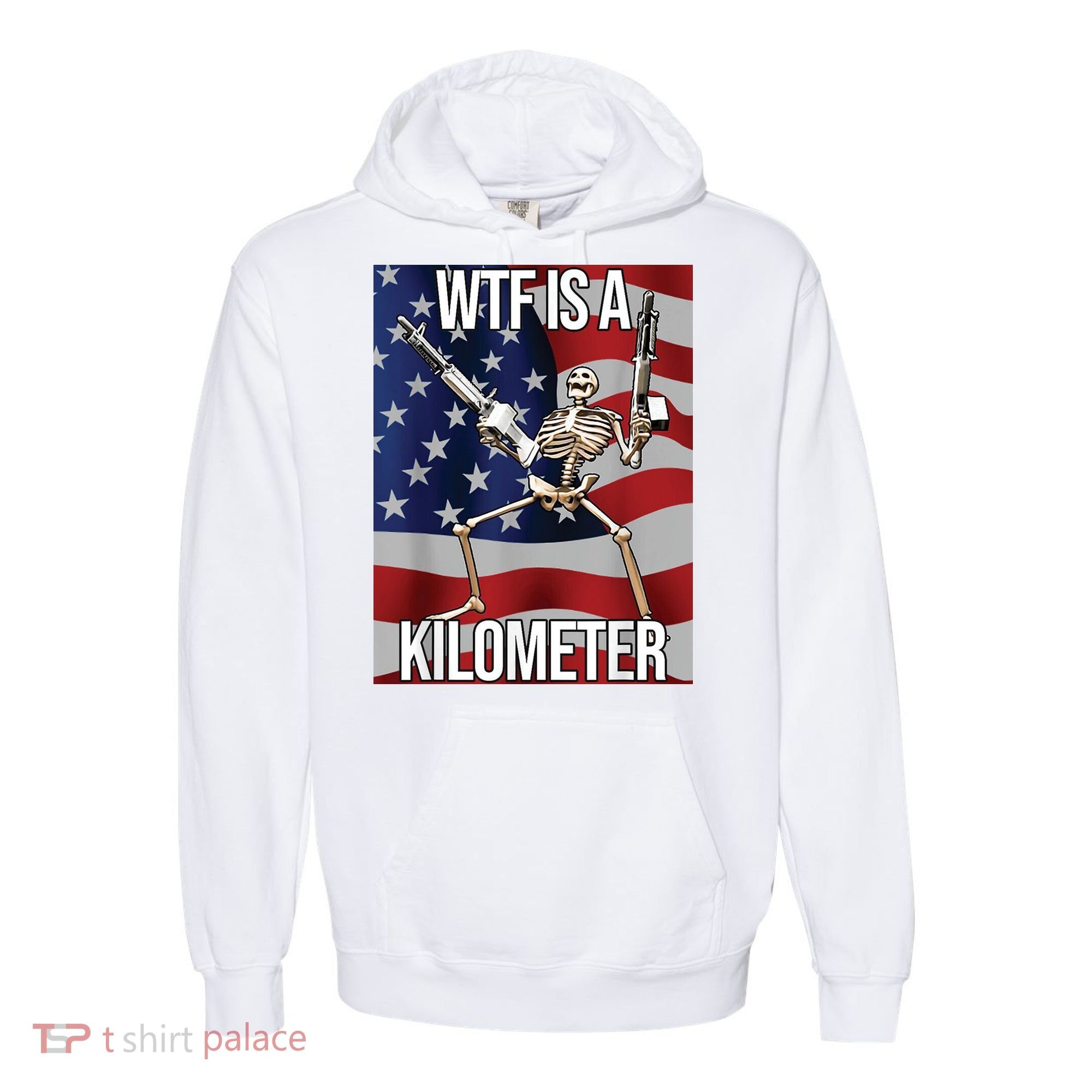 WTF Is A Kilometer Comfort Colors Garment-Dyed Hooded Sweatshirt