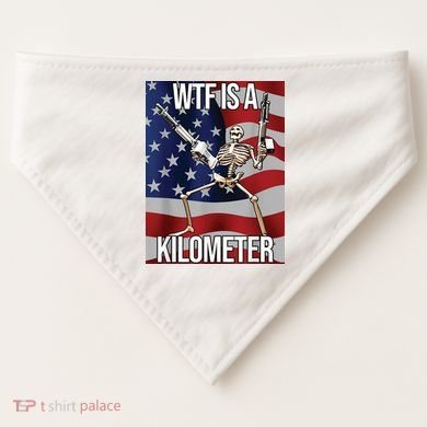 WTF Is A Kilometer USA-Made Doggie Bandana