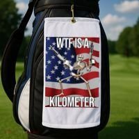 WTF Is A Kilometer Golf Towel thumb 2