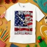 WTF Is A Kilometer Kids T-Shirt thumb 3