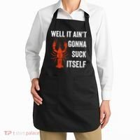 Well It AinT Gonna Suck Itself Crawfish Mardi Gras Gift Apron thumb 2