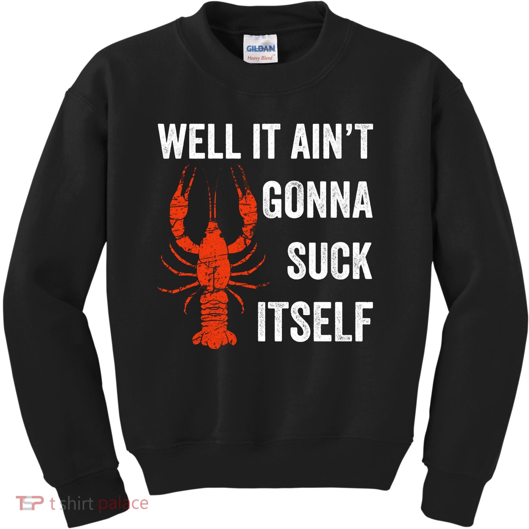 Well It AinT Gonna Suck Itself Crawfish Mardi Gras Gift Kids Sweatshirt