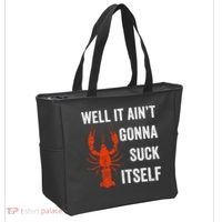 Well It AinT Gonna Suck Itself Crawfish Mardi Gras Gift Tote Bag thumb 2
