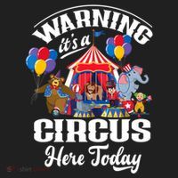 Warning It'S A Circus Here Today Carnival Birthday Party Beanie thumb 2
