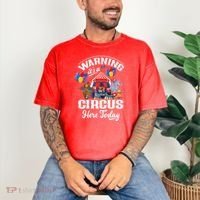 Warning It'S A Circus Here Today Carnival Birthday Party Comfort Colors T-Shirt thumb 3
