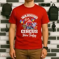 Warning It'S A Circus Here Today Carnival Birthday Party T-Shirt thumb 6