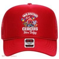 Warning It'S A Circus Here Today Carnival Birthday Party Hat thumb 0