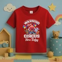 Warning It'S A Circus Here Today Carnival Birthday Party Toddler T-Shirt thumb 3