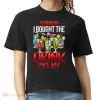 Warning I Bought The Drink Package Funny Cruise Comfort Colors Boxy T-Shirt thumb 0