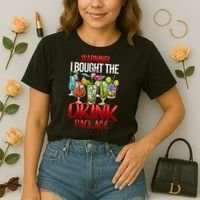 Warning I Bought The Drink Package Funny Cruise Comfort Colors Boxy T-Shirt thumb 2