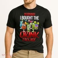Warning I Bought The Drink Package Funny Cruise Cooling Performance Crew T-Shirt thumb 2