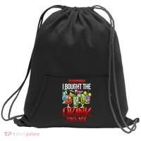 Warning I Bought The Drink Package Funny Cruise Sweatshirt Cinch Pack Bag thumb 0