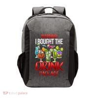 Warning I Bought The Drink Package Funny Cruise Vector Backpack thumb 0