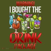 Warning I Bought The Drink Package Funny Cruise The Baniff Cuffed Pom Beanie thumb 2