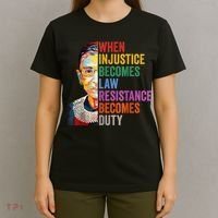 When Injustice Becomes Law Resistance Becomes Duty T-Shirt thumb 4