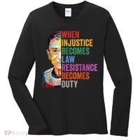 When Injustice Becomes Law Resistance Becomes Duty Women's Long Sleeve Shirt thumb 0