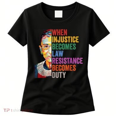 When Injustice Becomes Law Resistance Becomes Duty Women's T-Shirt