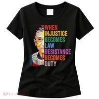 When Injustice Becomes Law Resistance Becomes Duty Women's T-Shirt thumb 0