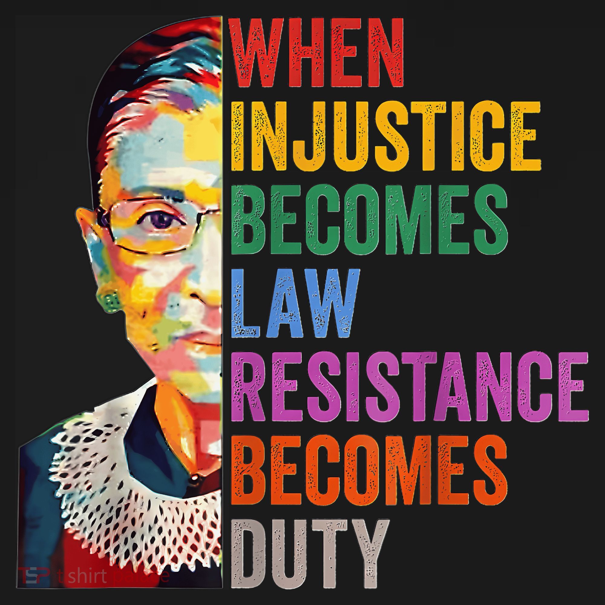When Injustice Becomes Law Resistance Becomes Duty Women's T-Shirt