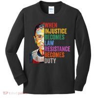 When Injustice Becomes Law Resistance Becomes Duty Kids Long Sleeve Shirt thumb 0