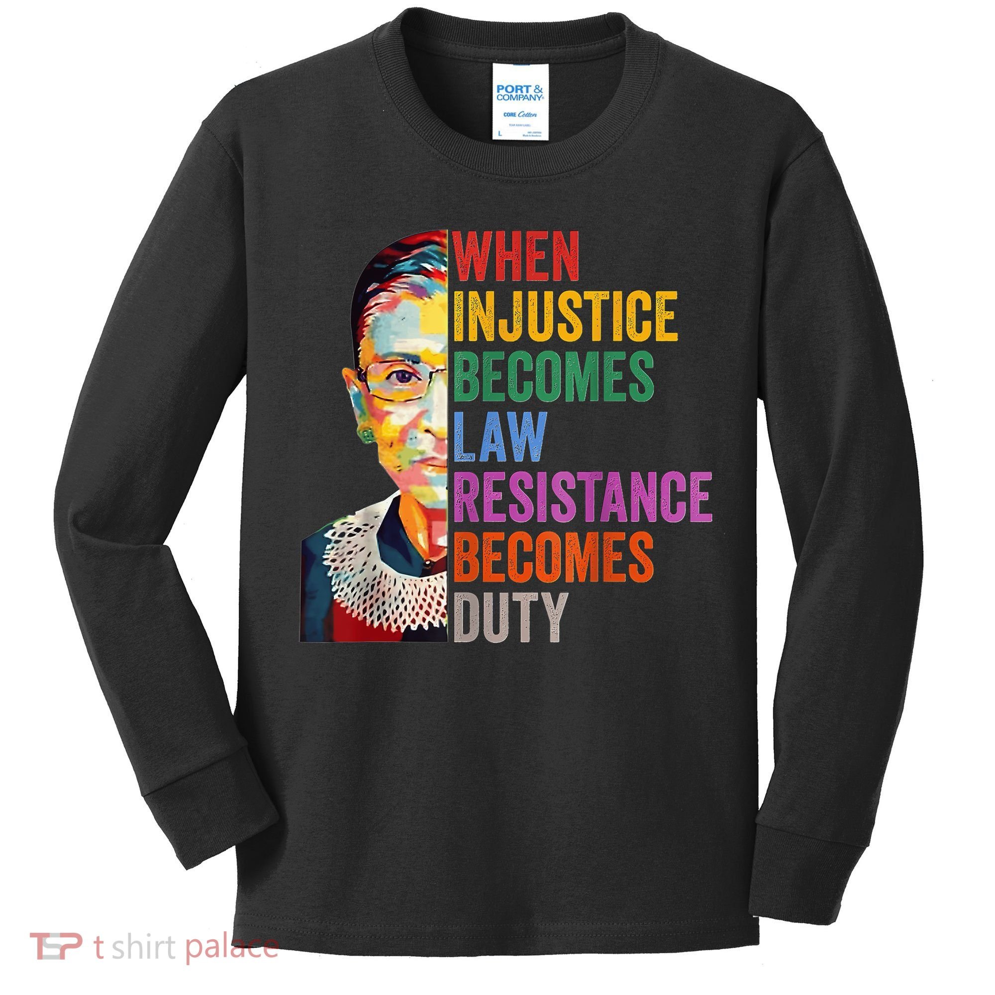When Injustice Becomes Law Resistance Becomes Duty Kids Long Sleeve Shirt