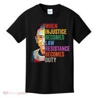When Injustice Becomes Law Resistance Becomes Duty Kids T-Shirt thumb 0