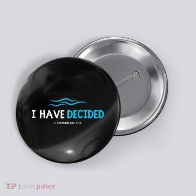 Water Immersion Baptism Baptized Button