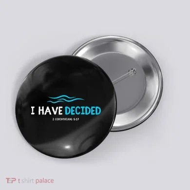 Water Immersion Baptism Baptized Button